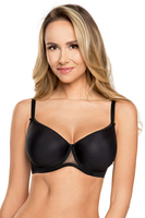 VIVISENCE Soutien Gorge Rembourré Femme Sans Coutures Bonnets Moulés Confort Optimal Maintien Idéal Pour Poitrine Généreuse, noir