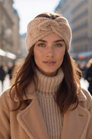 Vivisence Damen Stirnband Weiche Wärmt An Kalten Tagen, Beige