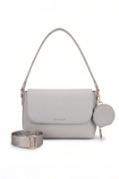 Vivisence Femme Sac À Bandoulière Pochette Amovible Sangle Réglable Confort, gris