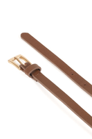 Vivisence Women's Skinny Leather Belt 1cm Thickness Ideal For Every Outfit P0003, brown