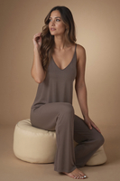 Vivisence Femme Pantalon de Pyjama Tricot Respirant Confort Pour la Nuit 2102, gris