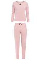 Vivisence Pyjama Deux pièces pour Femme Coton Manches Longues 2023, rose
