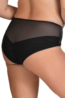 Vivisence Ladies Knickers High Waist Lace Elegant And Comfortable With Wide Gusset Feminine Design For Optimal Support And A Refined Look 1081/82, black