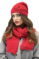 Vivisence Damen Schal Winter Wärmt Schenkt Komfort Kalte Wintertage Strick 7102, rot