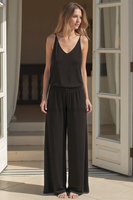 Vivisence Women's Pyjama Pants Viscose Wide Leg Perfect for Every Night 2102, Black