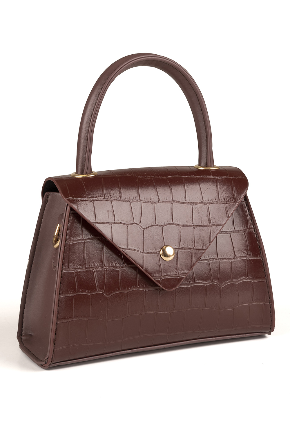 Vivisence Handtasche Damen Kunstleder Set 3 Teilig Elegante Taschen, Braun