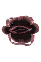 Vivisence Sac à Main Femme Fermeture Magnétique Confort et élégance, bordeaux