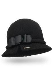 Vivisence Bonnet Femme Hiver Chapeau En Laine Chaud Tricoté Pour L’Automne 7061, noir