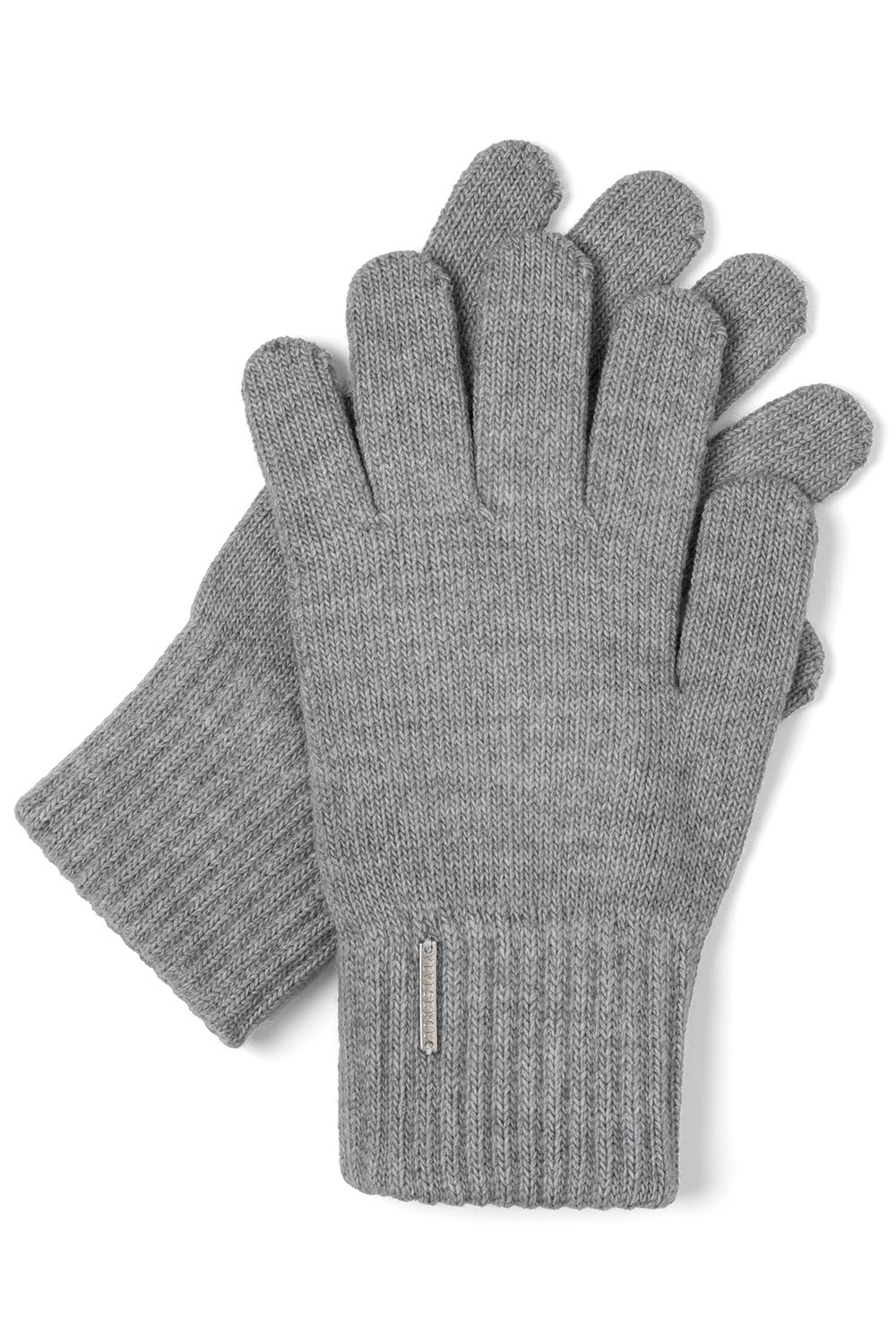 Vivisence Damen Handschuhe Winter Aus Warmem Garn Perfekt für Kalte Tage 7204, hellgrau