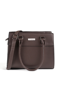 Vivisence Handtasche Damen Umhängetasche Alltag Komfort und Eleganz, Braun