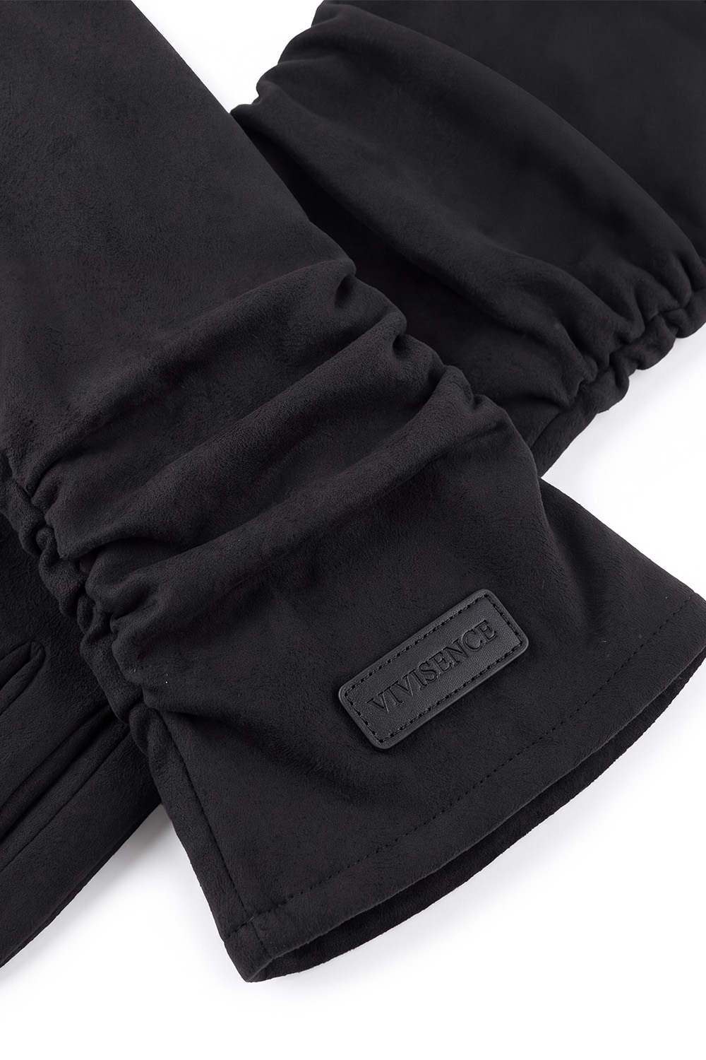 Vivisence 7226 Handschuhe Gestrickte Handschuhe, schwarz