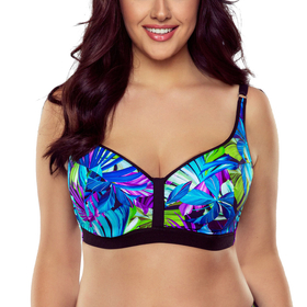 Vivisence underwired patterned padded bikini bra 3226, multicolour