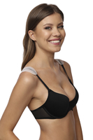 Vivisence smooth silicone bra strap cushion set 8001, White