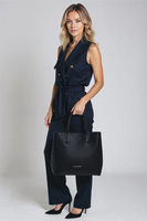 Vivisence Handtasche Damen Verstellbarer Schultergurt Alltag Komfort, Schwarz