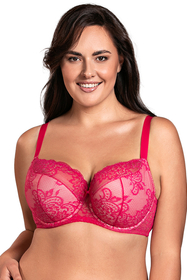 Vivisence Femme Soutien-Gorge Semi-Rembourré Subtil Et Charmant 1045, fuchsia