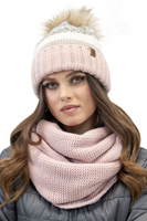 Vivisence Damen Bommelmütze Winter Bommel Wärmendem Garn Antistatischer 7099, Pink