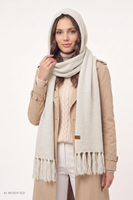 Headwear hood, Beige