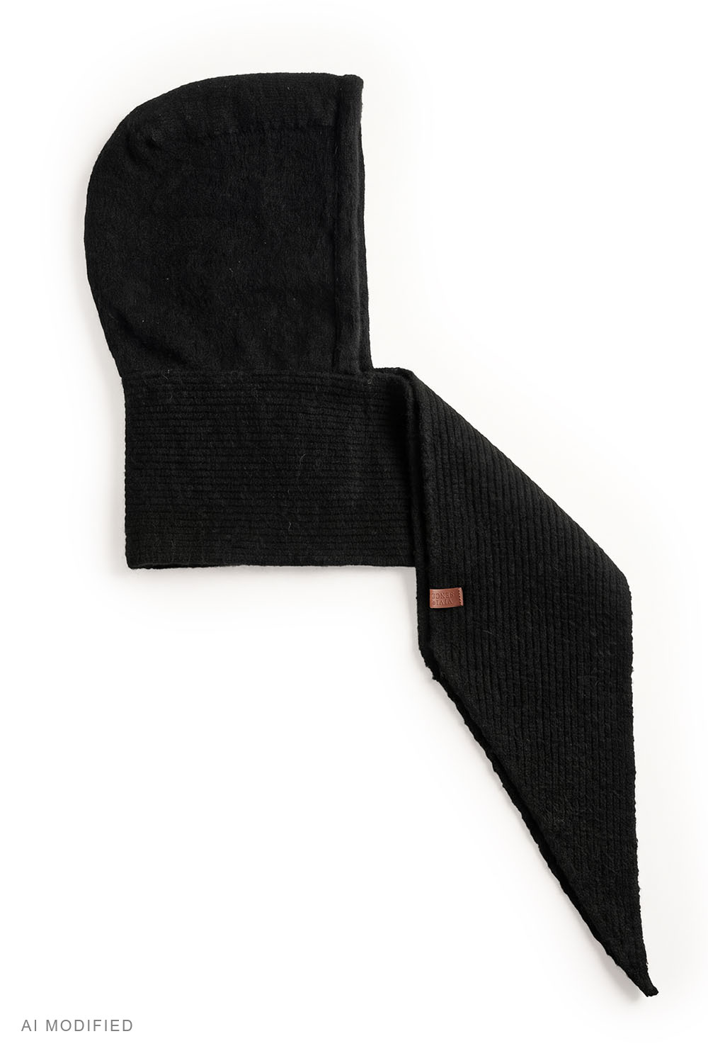 Vivisence Femme balaclava nouée devant ajustement parfait, noir