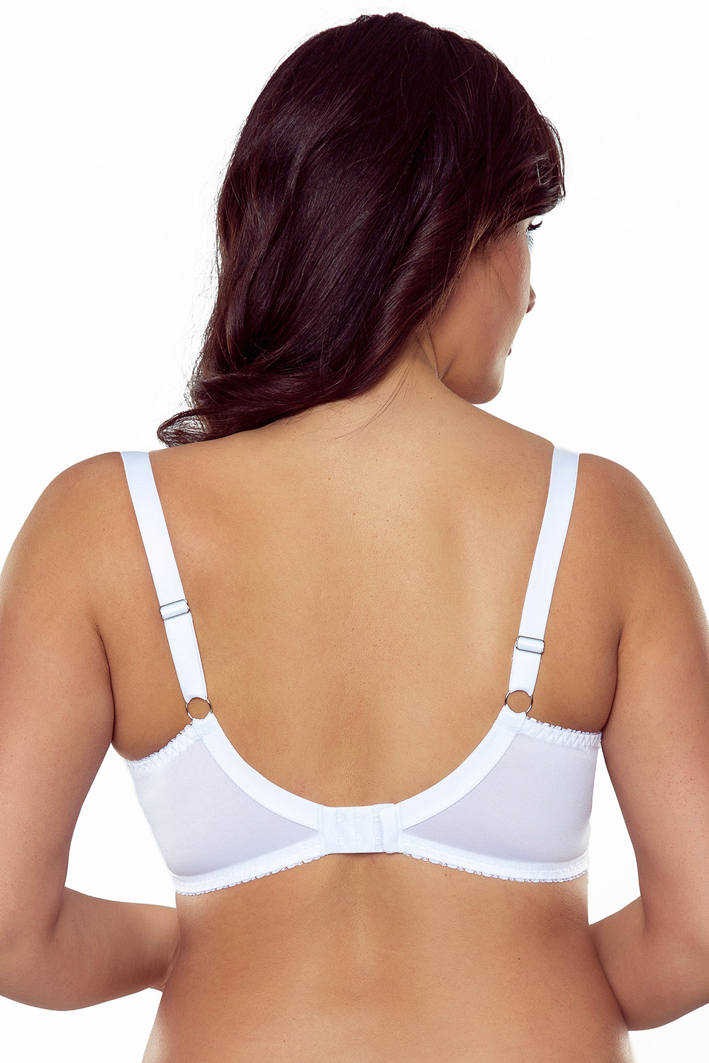 Vivisence underwired lace semi padded bra 1064, White