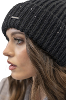 Vivisence Women's Winter Hat Classic Knit Style Perfect Fit 7088, black