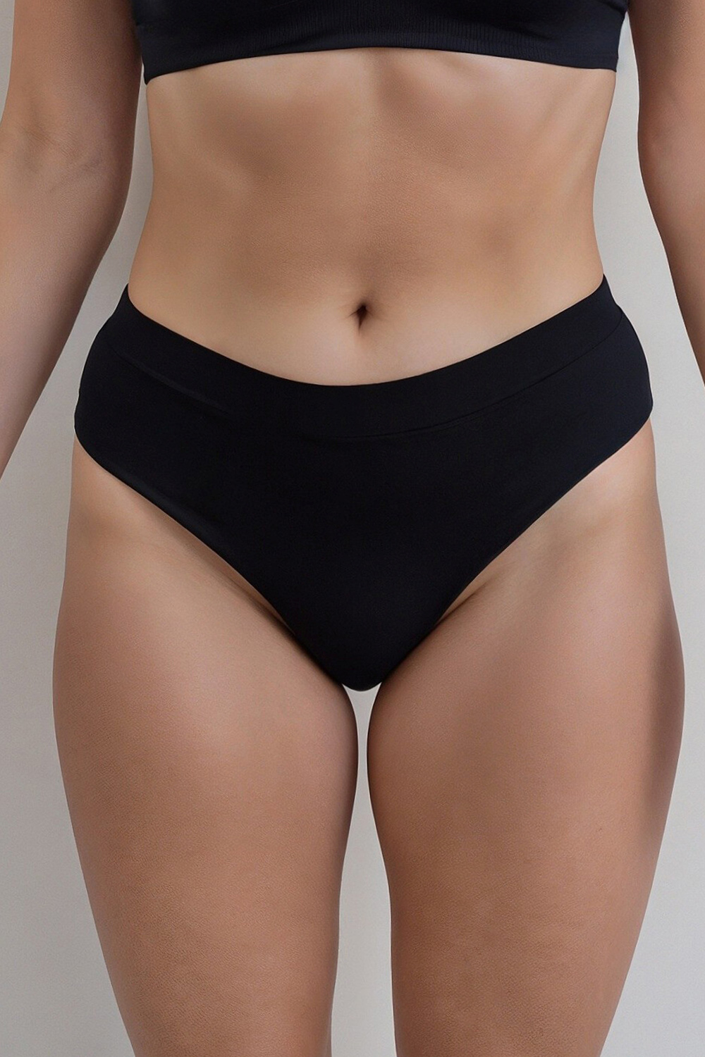 Vivisence Women's Briefs Brazilian Underwear Comfortable Viscose 4020, Black