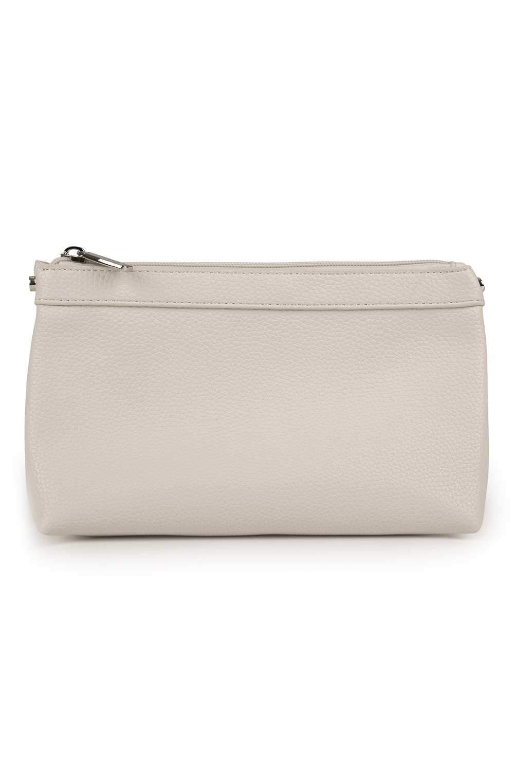 Vivisence Damen Schultertasche Mit Magnetklappe Und Kosmetiktasche Für Den Alltag, ecru