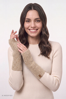 Vivisence 7219 Gants gants tricotés, beige