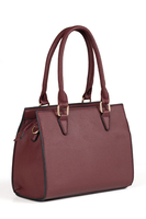 Vivisence Handtasche Damen Umhängetasche Alltag Komfort und Eleganz, weinrot