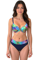 Vivisence Femme Bas de Maillot Taille Haute Parfait pour la Plage 3233, tropical