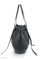 Vivisence Shoulder Bag for Women Polyurethane, Shopper Tote Magnetic Closur, black