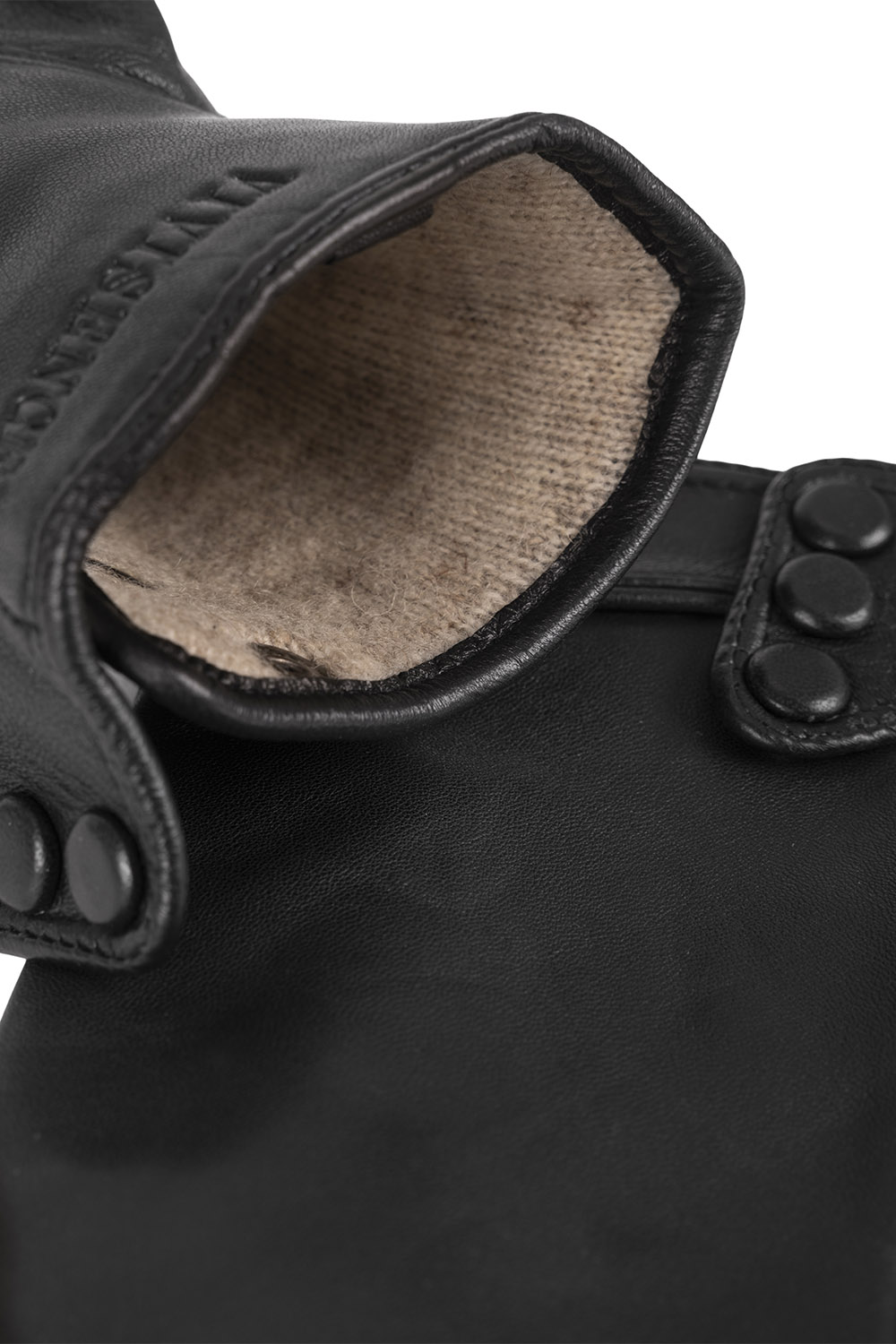 Vivisence Damen Winter Lederhandschuhe Mit Wollfutter Für Wärme Im Alltag, Schwarz
