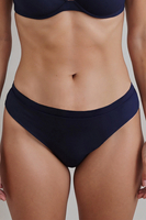 Vivisence Culotte Brésilienne pour Femme Slip Bresilien Viscose Confortable 4020, bleu marine