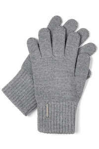 Vivisence Gants Femme Hiver En Fil Chaud Parfaits Pour Les Jours Froids 7204, gris clair