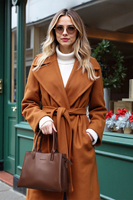 Vivisence Sac À Main Femme Trois Compartiments Parfait Style et Confort, marron