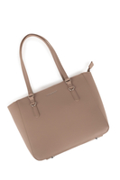 Vivisence Sac À Épaule Femme Fermeture Zippée Compact Idéal Au Quotidien, taupe