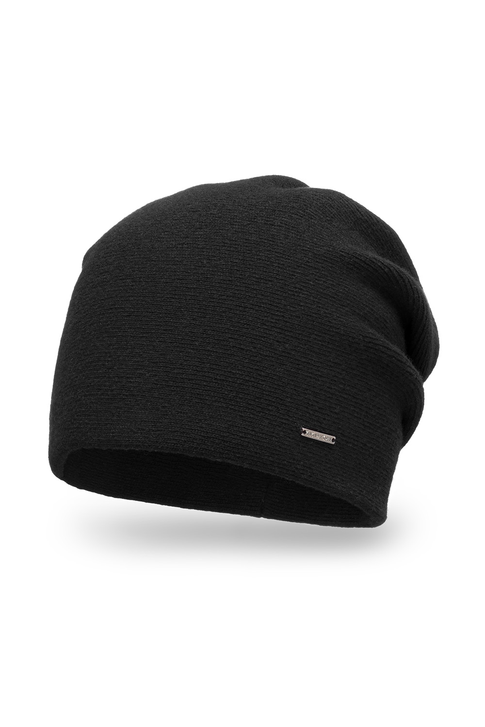 Vivisence Women's Merino Wool Cashmere Beanie Hat, black