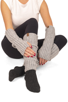 Vivisence Women Winter Gloves Soft Stretch Knit For Warmth And Comfort, Grey