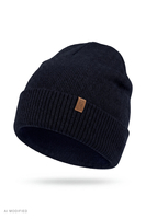 Vivisence Herren Mütze Merinowolle klassisch Beanie Winter, dunkelblau