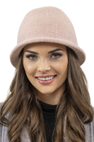 Vivisence Chapeau Femme Hiver Classique En Fil Chaud Idéal Pour Offrir 7044, rose