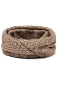 Vivisence Knitted Loop Scarf Double Folded Warm Ideal For Winter 7103, beige