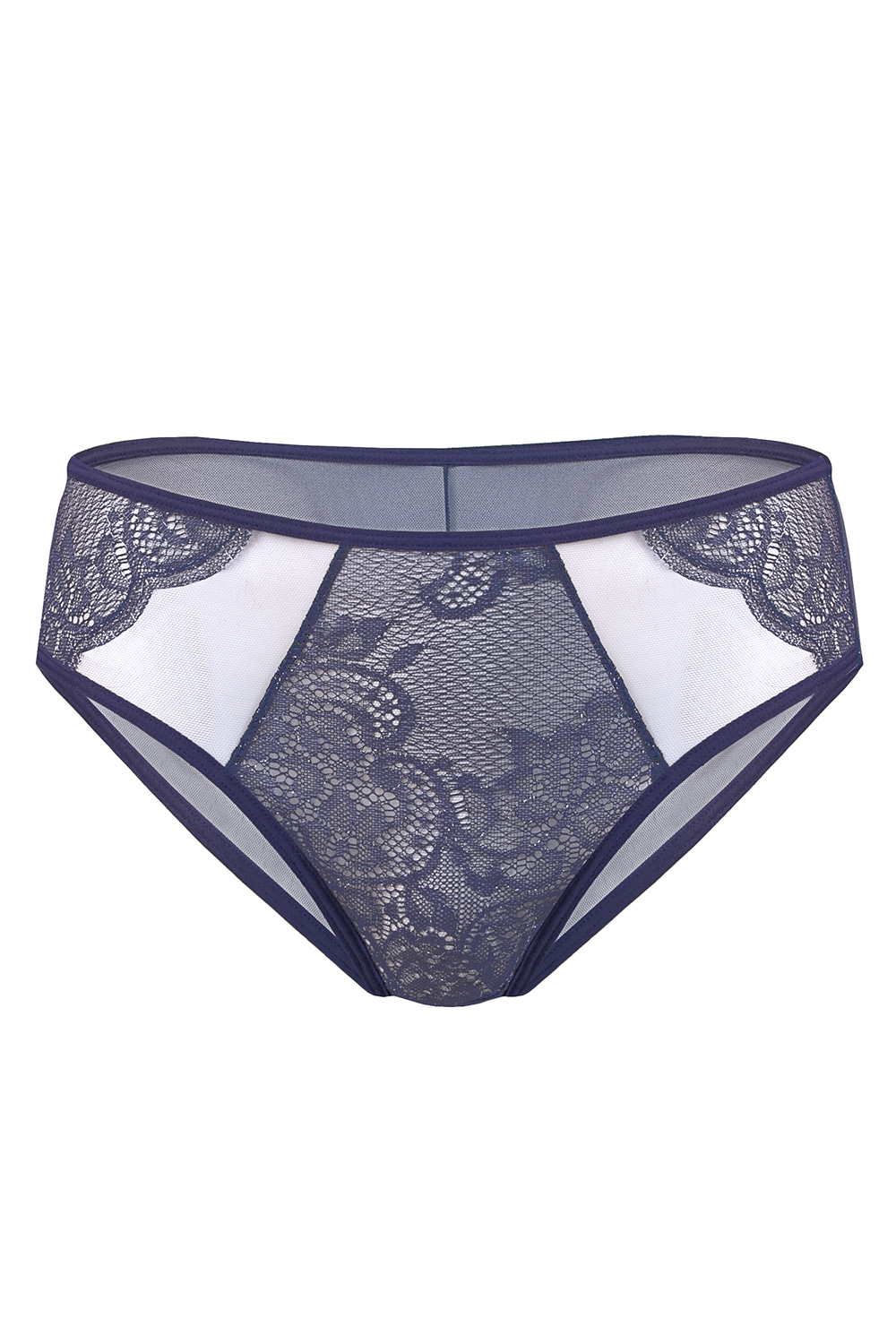 Vivisence women's lace briefs 1044, dark blue