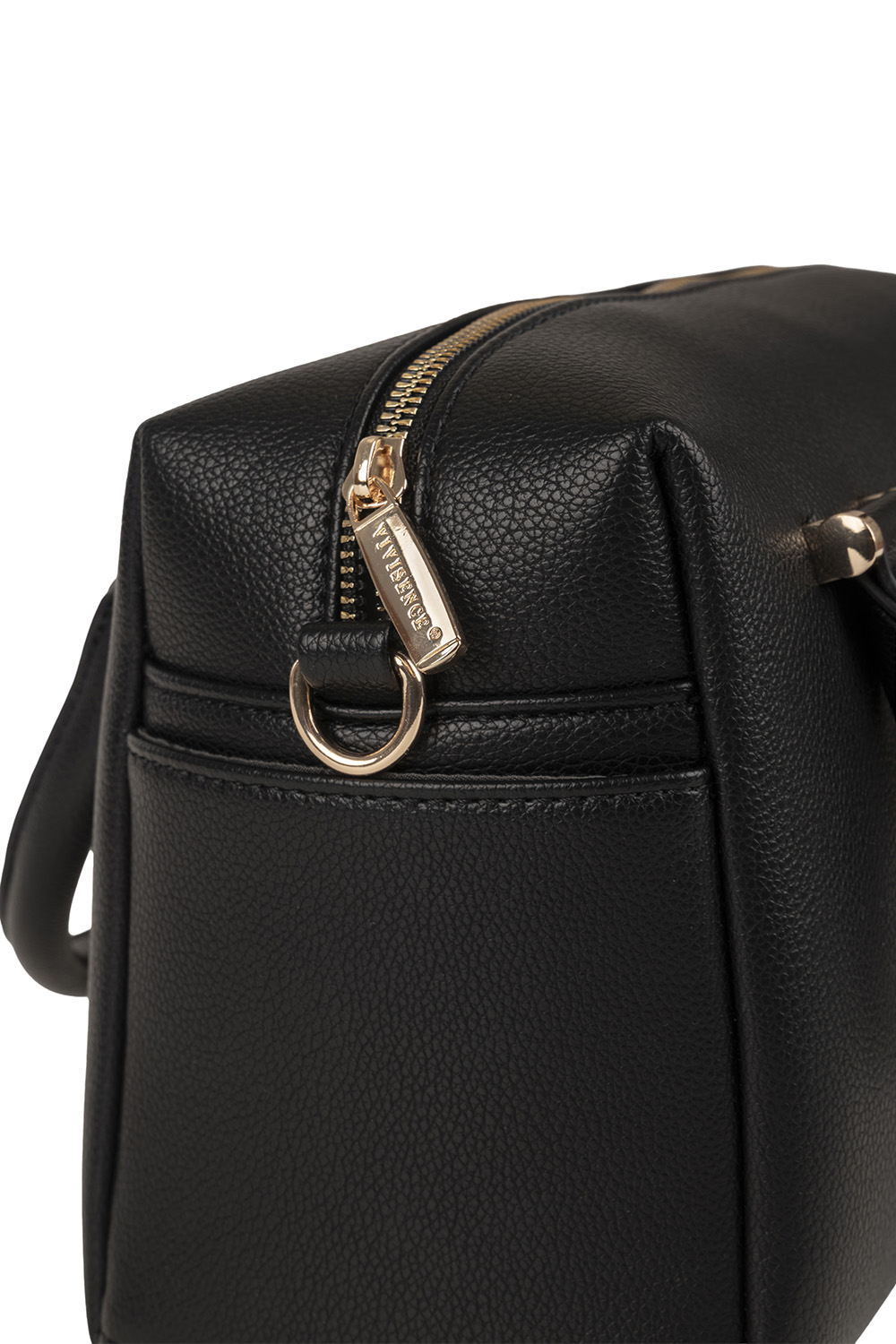 Vivisence Damen Handtasche Mit Schulterriemen Und Reißverschluss für Alltag, Schwarz