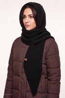 Vivisence Femme balaclava nouée devant ajustement parfait, noir
