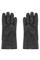 Vivisence Femme Gants En Cuir Hiver Doublure Laine Chaleur Et Confort, noir