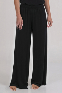 Vivisence Women's Pyjama Pants Viscose Wide Leg Perfect for Every Night 2102, Black