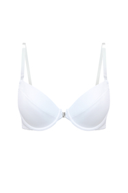 Vivisence Push Up Bra Removable Padding Ideal for Outfits With an Open Back 1086, white