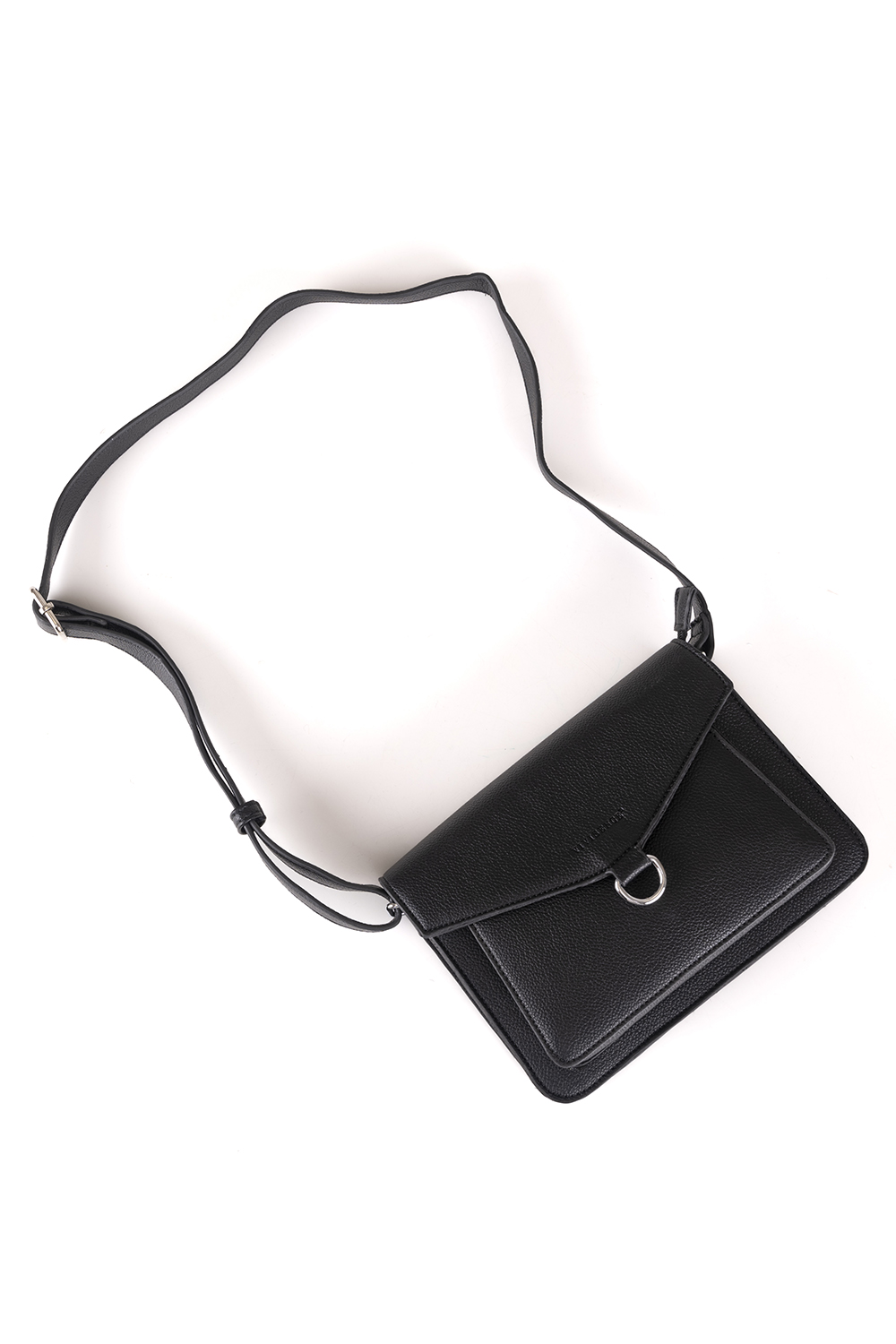 Vivisence Umhängetasche Damen Magnetverschluss Elegante Metalldekorationen, Schwarz