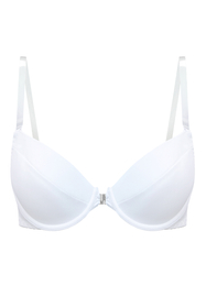 Vivisence Femme Soutien Gorge Bretelle Transparent Push Up Invivsible Soutien-Gorge Dos Nu Amovibles Bretelles, blanc