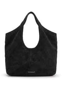 Vivisence sac à bandoulière suédine polyester femme pratique, noir