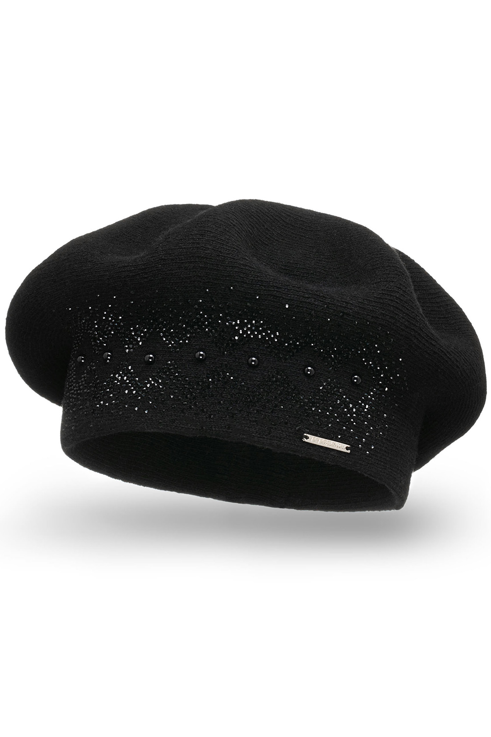 Vivisence Women's Winter Beret Autumn Wool Warm Elegant Style 7050, black